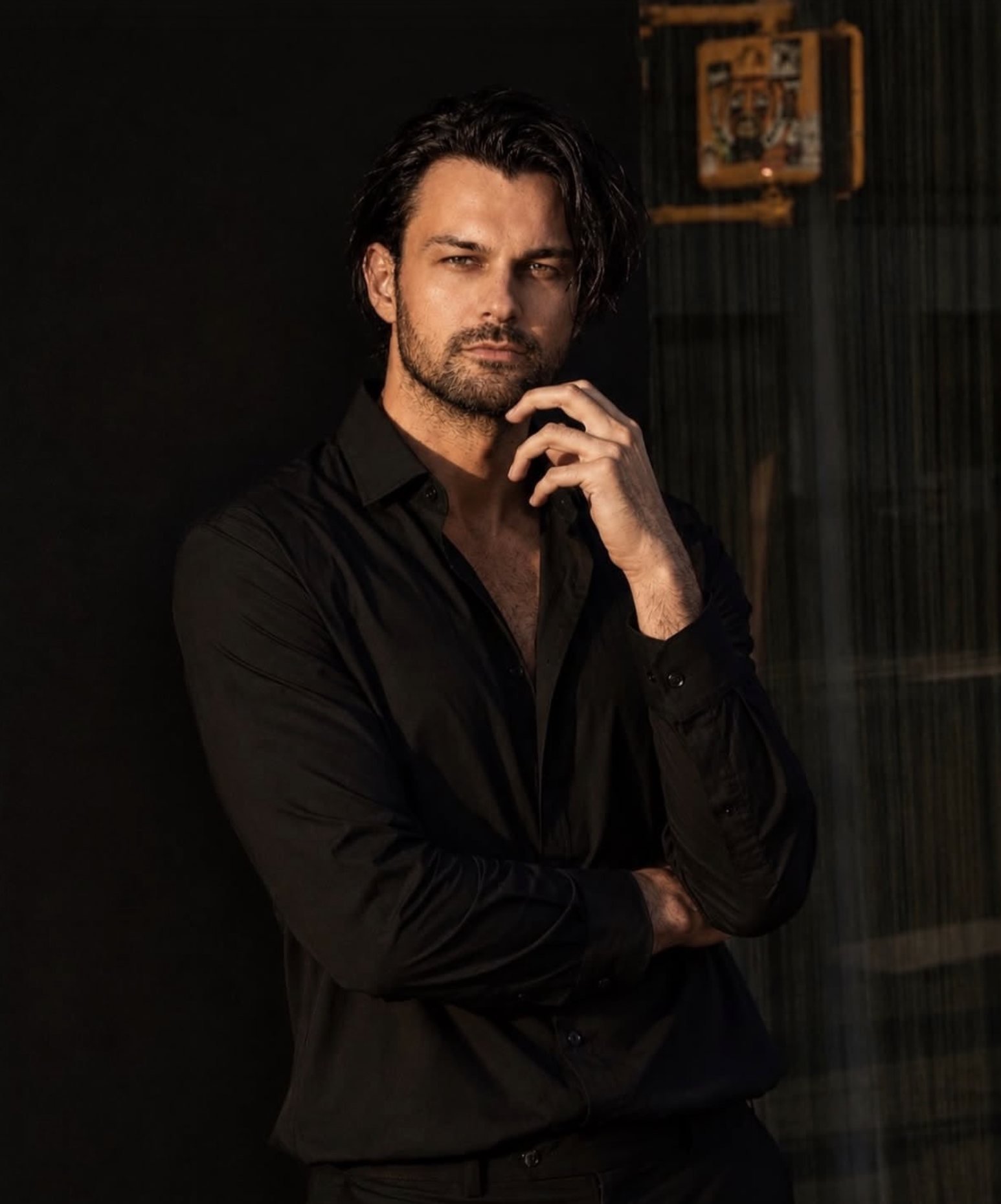 Portrait of Baris Koroglu in a black shirt